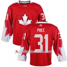 Kanada Tröja Carey Price 31 World Cup 2016 Röd
